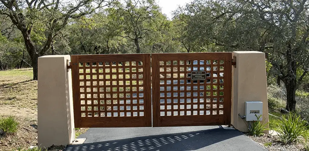 Driveway gate installation for a residential property in Dayton, OH