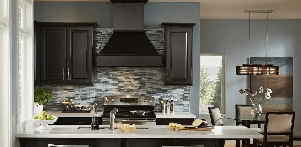 Kitchen cabinet painting and refinishing in a modern kitchen in Dayton, OH