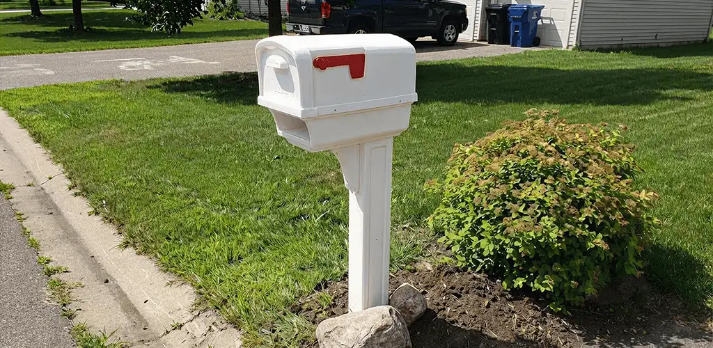 Mailbox installation for a residential curbside mailbox in Dayton, OH