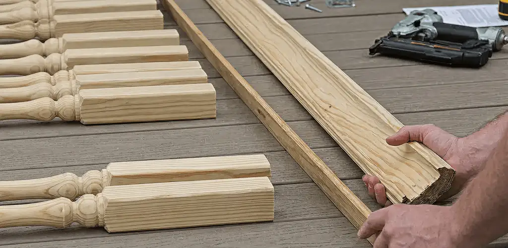 Handrail installation materials and wood components for stair rail work in Dayton, OH